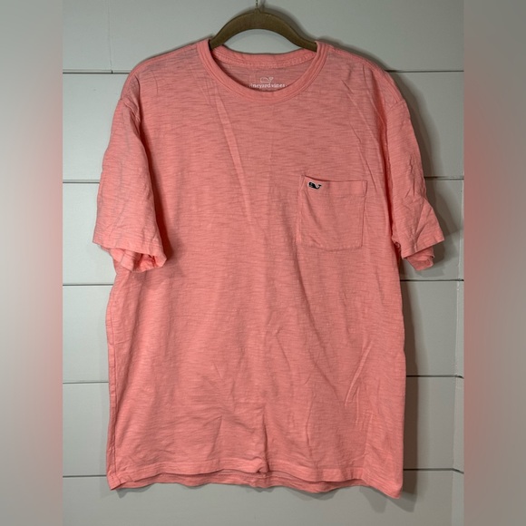 Vineyard Vines 100% Cotton Edgarton Crewneck Pocket T-Shirt Size M - Picture 2 of 7